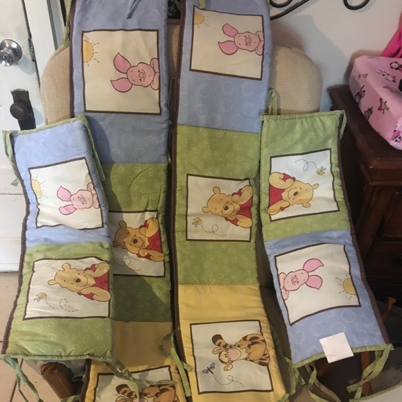 winnie the pooh crib bumper set